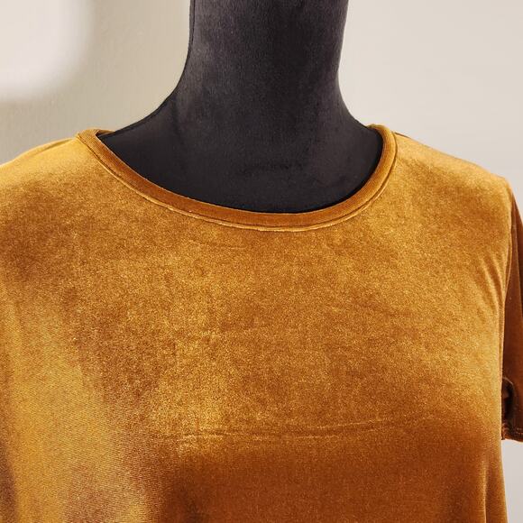 ENTRO Rust Velvet Oversized Top, Size Medium - Picture 8 of 10